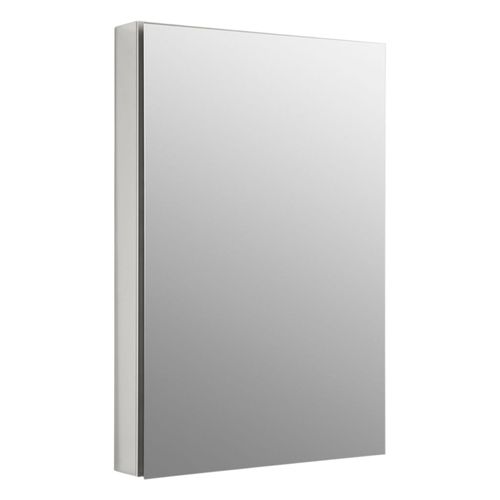 Main product image of Catalan 24-1/8" W X 36-1/8" H Aluminum Single-Door Medicine Cabinet w/ 107 Degree Hinge (Satin Anodized Aluminum), K-2936-PG-SAA