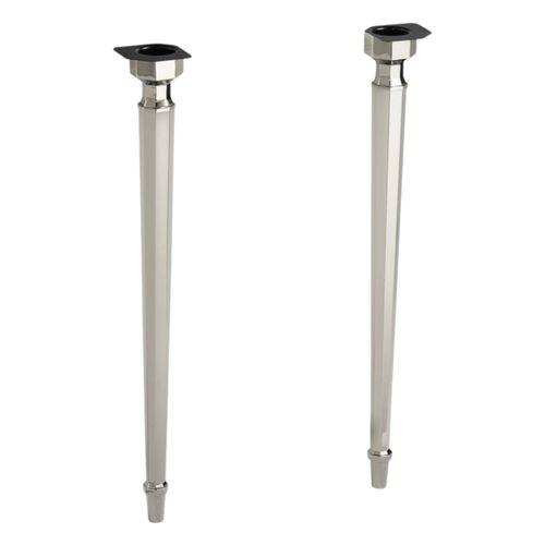 Main product image of Kathryn Octagonal Tapered Brass Table Legs (Vibrant Polished Nickel), K-6839-SN