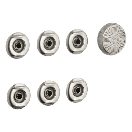 Main product image of Flexjet Whirlpool Trim Kit w/ Six Jets (Vibrant Brushed Nickel), K-9696-BN