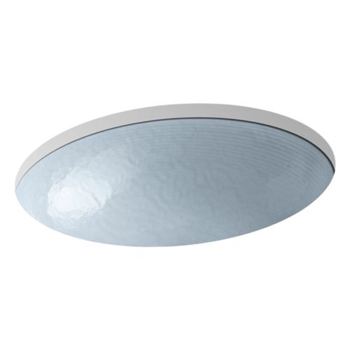Main product image of Whist 19" Oval Wall-Mount/Undermount Bathroom Sink, No Overflow (Opaque Dusk), K-2741-G1-B11