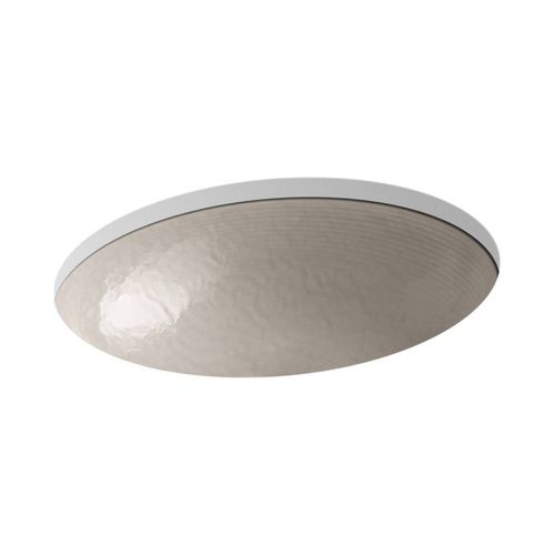 Main product image of 19" Oval Wall-Mount/Undermount Bathroom Sink, No Overflow (Opaque Doe), K-2741-G3-B11
