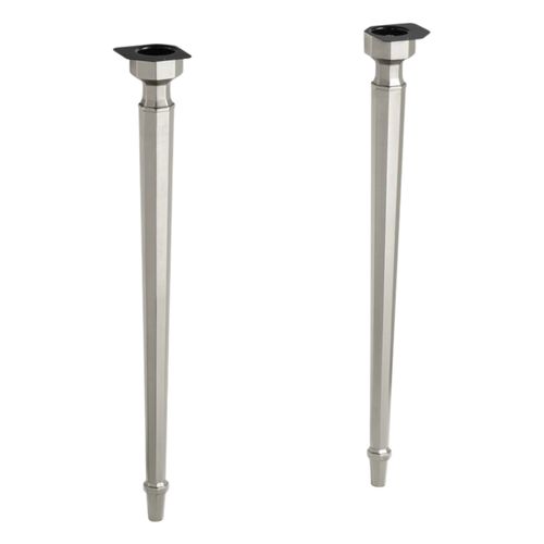 Main product image of Kathryn Octagonal Tapered Brass Table Legs (Vibrant Brushed Nickel), K-6839-BN
