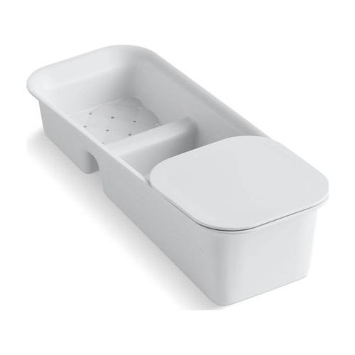 Main product image of Rinsing Colander w/ Cutting Board (White), K-6239-0