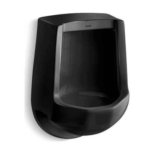 Main product image of Siphon-Jet Half-Stall 1.0 Gpf Urinal, Rear Spud (Black/Black), K-4989-R-7