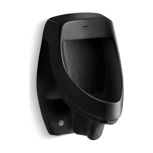 Main product image of Siphon-Jet Half-Stall 0.5–1.0 Gpf Urinal, Rear Spud (Black/Black), K-5016-ER-7