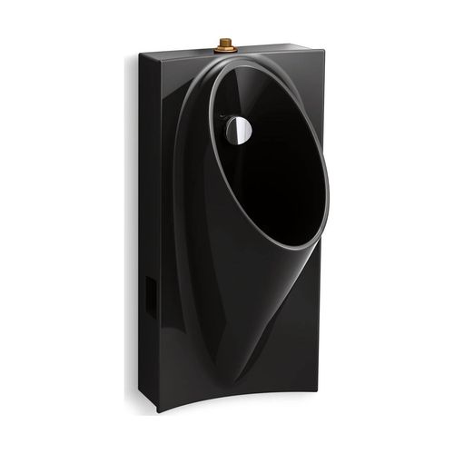 Main product image of Washout Half-Stall 0.125 Gpf Urinal, Top Spud (Black/Black), K-5244-ET-7