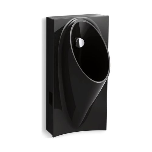 Main product image of Washout Half-Stall 0.125 Gpf Urinal, Rear Spud (Black/Black), K-5244-ER-7