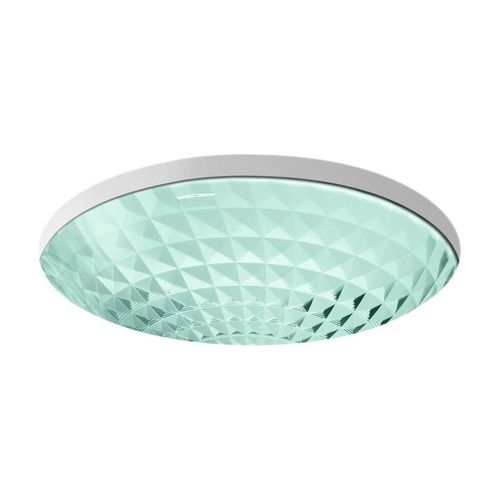 Main product image of 16" Round Undermount Bathroom Sink, No Overflow (Translucent Dew), K-2361-TG2