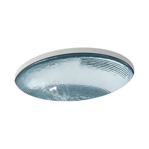 Main product image of 19" Oval Undermount Bathroom Sink, No Overflow (Translucent Dusk), K-2741-TG1