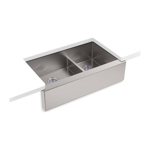 Main product image of Smart Divide 35-1/2" Undermount Double-Bowl Farmhouse Kitchen Sink (Stainless Steel), K-5416-NA