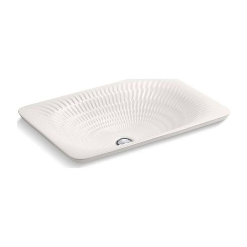 Main product image of 21" Rectangular Drop-In Bathroom Sink, No Overflow (Translucent White), K-17916-RL-K8