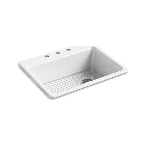 Main product image of 27" Top-Mount Single-Bowl Kitchen Sink (White), K-8668-3A1-0