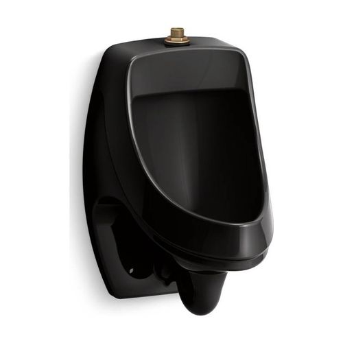 Main product image of Washout Half-Stall 0.125 Gpf Urinal, Top Spud (Black/Black), K-5452-ET-7