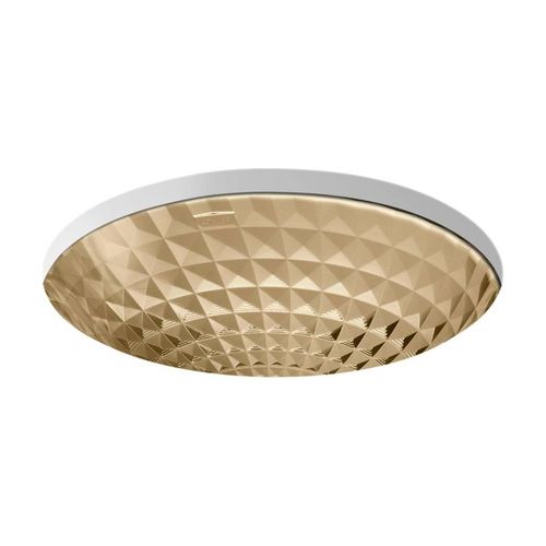Main product image of 16" Round Undermount Bathroom Sink, No Overflow (Translucent Sandalwood), K-2361-TG7
