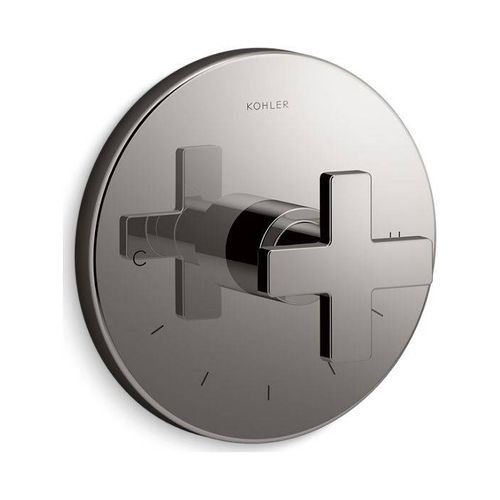 Main product image of Mastershower Temperature Control Valve Trim w/ Cross Handle (Vibrant Titanium)