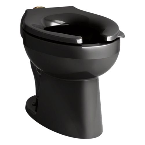 Main product image of Wellcomme Ultra Floor-Mount Top Spud Flushometer Bowl (Black), K-96053-7