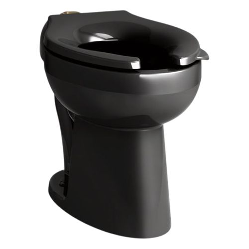 Main product image of Highcliff Ultra Floor-Mount Top Spud Flushometer Bowl (Black), K-96057-7