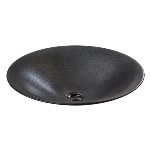 Main product image of Shagreen Carillon 17-1/2" Round Drop-In Bathroom Sink, No Overflow (Ebony Pearl), K-77714-TB2