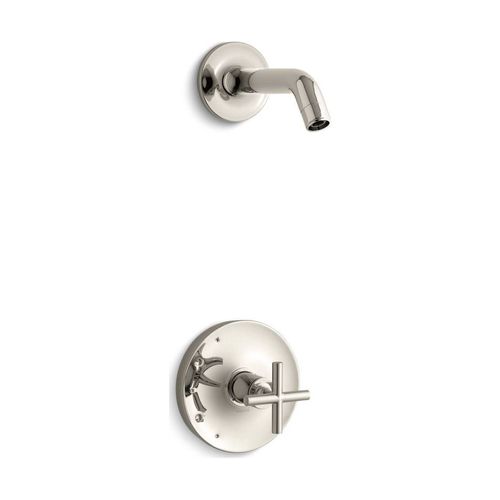 Main product image of Rite-Temp Shower Trim Kit w/ Cross Handle, Without Showerhead (Vibrant Polished Nickel), K-TLS14422-3-SN