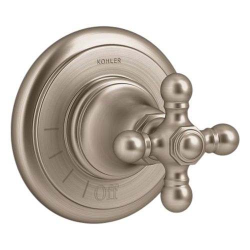 Main product image of Artifacts Mastershower Volume Control Valve Trim w/ Cross Handle (Vibrant Brushed Bronze), K-T72771-3-BV