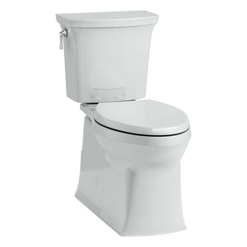 Main product image of Corbelle Two-Piece Elongated Toilet w/ Skirted Trapway, 1.28 Gpf (Ice Grey), K-3814-95