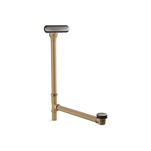 Main product image of Slotted Overflow Brass Bath Drain (Vibrant Titanium), K-7271-TT