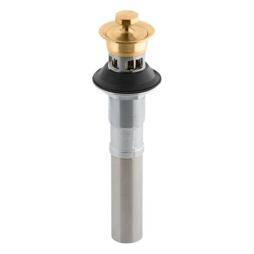 Main product image of Bathroom Sink Drain w/ Overflow And Non-Removable Metal Stopper (Vibrant Brushed Moderne Brass), K-7127-A-2MB