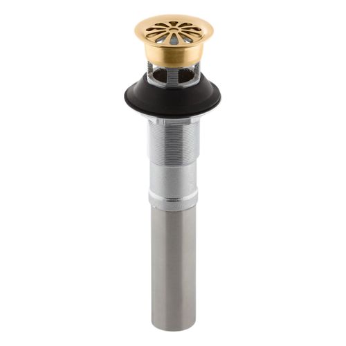 Main product image of Bathroom Sink Grid Drain w/ Overflow (Vibrant Brushed Moderne Brass), K-7129-A-2MB