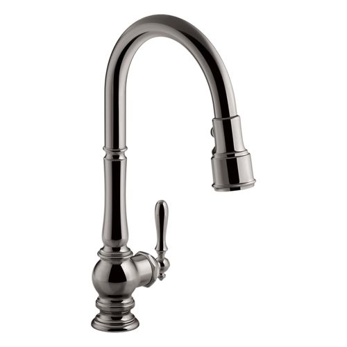 Main product image of Artifacts Pull-Down Kitchen Sink Faucet w/ Three-Function Sprayhead (Vibrant Titanium), K-99259-TT