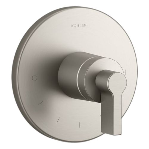 Main product image of Components Mastershower Temperature Control Valve Trim w/ Lever Handle (Vibrant Brushed Nickel), K-T78027-4-BN