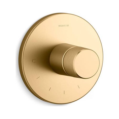 Main product image of Mastershower Temperature Control Valve Trim w/ Oyl Handle (Vibrant Brushed Moderne Brass)