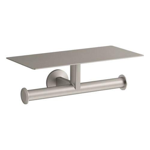 Main product image of Components Covered Double Toilet Paper Holder (Vibrant Brushed Nickel), K-78384-BN