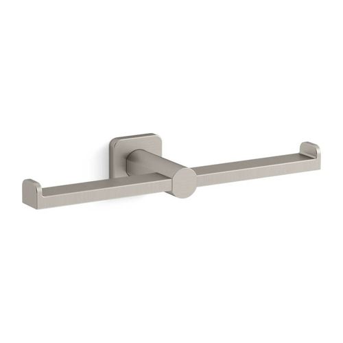 Main product image of Double Toilet Paper Holder (Vibrant Brushed Nickel), K-21897-BN