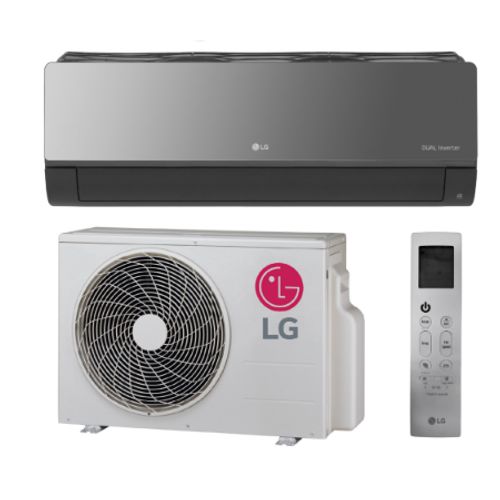 Main product image of 12,000 BTU, R-32, 22.5 SEER2 Art Cool Mirror Single Zone Inverter Heat Pump Package w/ Built-In WiFi