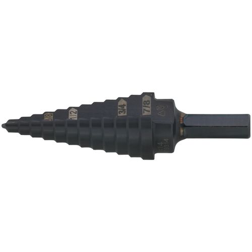 Main product image of Double-Fluted #14 Step Drill Bit, 3/16" to 7/8"