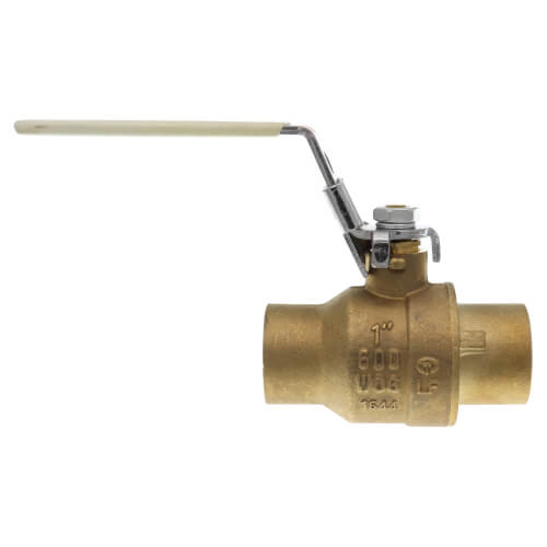 Main product image of 1" Full Port Sweat Ball Valve w/ Latch Lock Handle (Lead Free)
