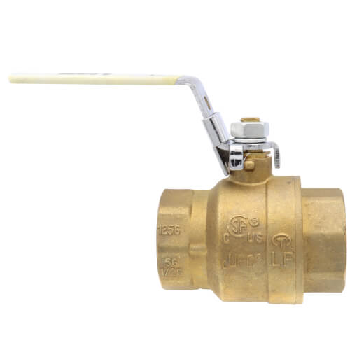 Main product image of 1-1/2" Full Port Threaded Ball Valve w/ Latch Lock Handle (Lead Free)