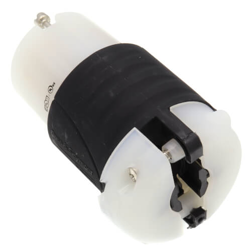Main product image of Turnlok Industrial Grade Connector, 30A, NEMA L15-30R - Black/White (250V)