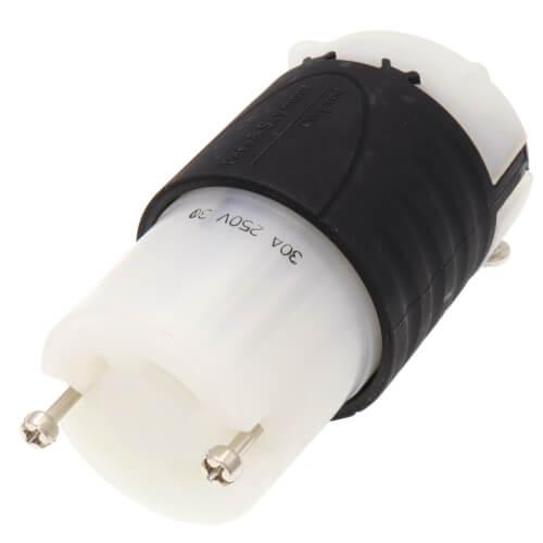 Main product image of Turnlok Industrial Grade Connector, 30A, NEMA L15-30R - Black/White (250V)