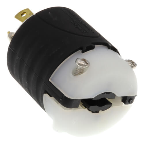 Main product image of Turnlok Industrial Grade Plug, 30A, NEMA L15-30P, Black/White (250V)