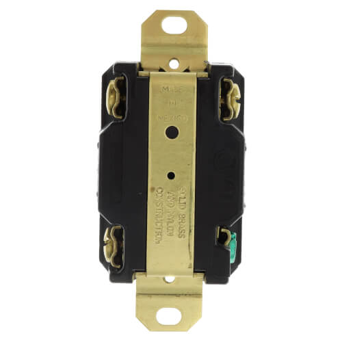 Main product image of Turnlok Single Locking Receptacle, 30A, 2 Pole, NEMA L15-30R - Black (250V)