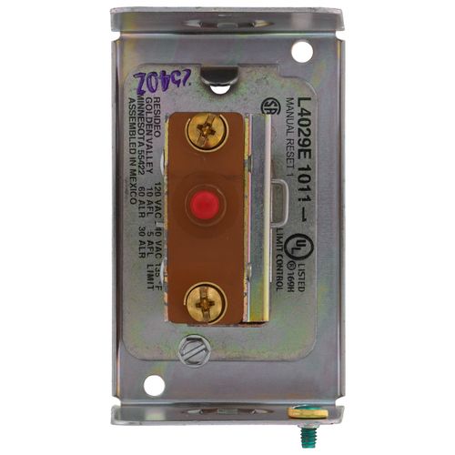 Main product image of Limit Control w/ manual reset, 135 F fixed range and 3" insertion, L4029E1011