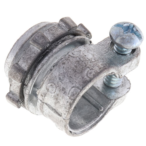 Main product image of 3/8" Zinc BX-Flex Squeeze Connector with Round End Stop