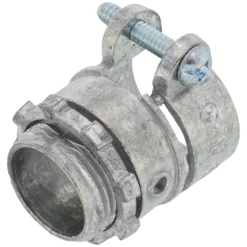 Main product image of 3/4" Zinc BX-Flex Squeeze Connector with Round End Stop