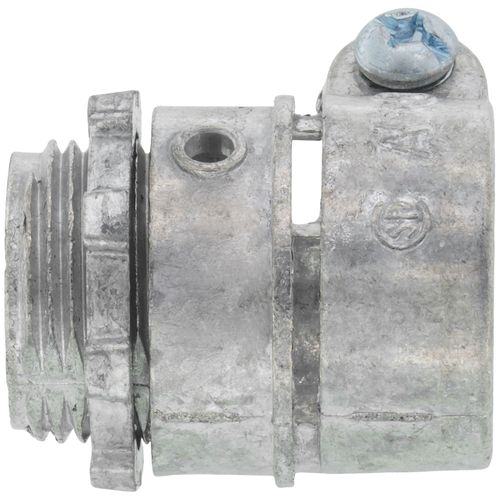 Main product image of 3/4" Zinc BX-Flex Squeeze Connector with Round End Stop