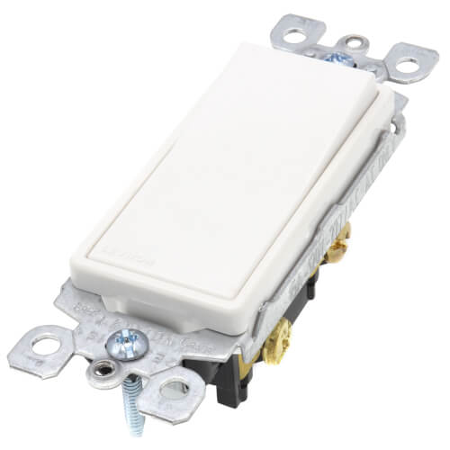 Main product image of Decora LED Illuminated Rocker Switch, Single-Pole - White (15 Amp, 120/277V)