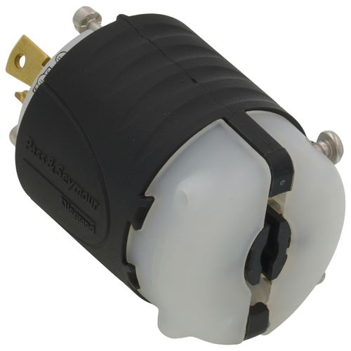 Main product image of Turnlok Industrial Grade Plug, 30A, NEMA L6-30P - Black/White (250V)