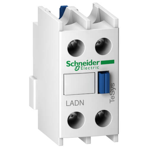 Main product image of 2 N/C Auxiliary Contactor w/ Screw Clamp Terminals, Front Mount