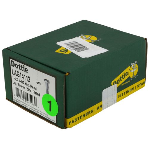 Main product image of 1/4" x 1-1/2" Hex Head Lag Screw (Pack of 100)
