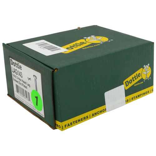 Main product image of 1/4" x 3" Hex Head Lag Screw (Pack of 100)